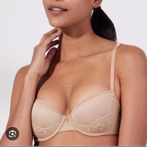 ThirdLove Taupe 24/7 Lace T Shirt Bra Taupe size 32F